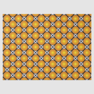 Lumineuze gouden Stippen Black White Lattice Patte Tissuepapier