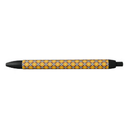 Lumineuze gouden Stippen Black White Lattice Patte Zwarte Inkt Pen