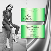 Lumineuze Groene Glamoureuze Professional en Eenvo Visitekaartje
