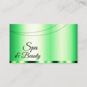 Lumineuze Groene Glamoureuze Professional en Eenvo Visitekaartje (Voorkant)