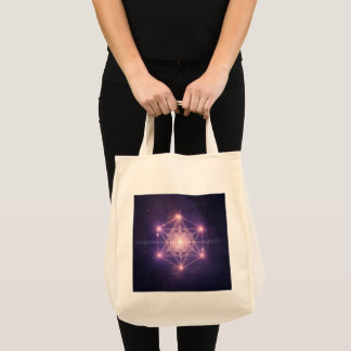 Lumineuze Heilige Geometrie Kosmisch Licht Tote Bag