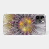 Lumineuze Kleurrijke Bloem, Abstract Moderne Fract Case-Mate iPhone Case (Achterkant (horizontaal))