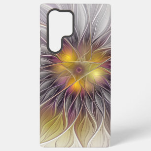 Lumineuze Kleurrijke Bloem, Abstract Moderne Fract Samsung Galaxy Hoesje