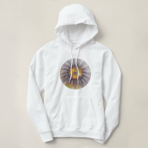 Lumineuze Kleurrijke Bloem, Abstracte Moderne Frac Hoodie