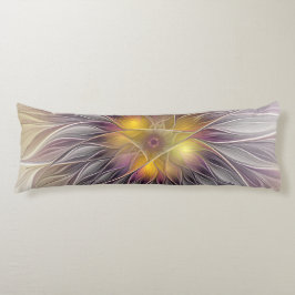 Lumineuze Kleurrijke Bloem, Abstracte Moderne Frac Lichaamskussen