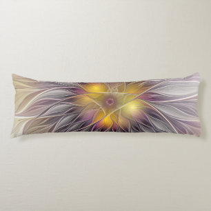 Lumineuze Kleurrijke Bloem, Abstracte Moderne Frac Lichaamskussen