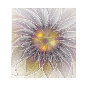 Lumineuze Kleurrijke Bloem, Abstracte Moderne Frac Notitieblok