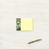 Lumineuze Kleurrijke Fantasie Bloem Fractale Kunst Post-it® Notes (Op bureau)