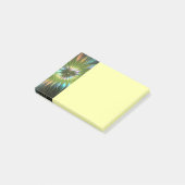 Lumineuze Kleurrijke Fantasie Bloem Fractale Kunst Post-it® Notes (Schuin)