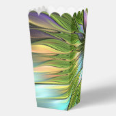 Lumineuze kleurrijke Fantasy Flower Fractal Art Bedankdoosjes (Achterkant)