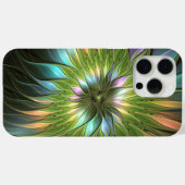 Lumineuze kleurrijke Fantasy Flower Fractal Art Case-Mate iPhone Case (Achterkant (horizontaal))