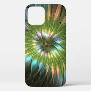 Lumineuze kleurrijke Fantasy Flower Fractal Art Case-Mate iPhone Case