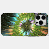 Lumineuze kleurrijke Fantasy Flower Fractal Art Case-Mate iPhone Case (Achterkant (horizontaal))