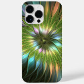 Lumineuze kleurrijke Fantasy Flower Fractal Art Case-Mate iPhone Case (Achterkant)
