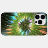 Lumineuze kleurrijke Fantasy Flower Fractal Art Case-Mate iPhone Case (Achterkant (horizontaal))