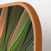 Lumineuze kleurrijke Fantasy Flower Fractal Art Pickleball Paddle (Links Detail)