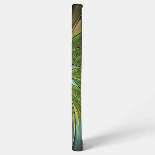 Lumineuze kleurrijke Fantasy Flower Fractal Art Samsung Galaxy Hoesje (Linkerkant)