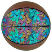 Lumineuze, kleurrijke sterren - sterren passen alt basketbal (Voorkant)