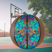 Lumineuze, kleurrijke sterren - sterren passen alt basketbal