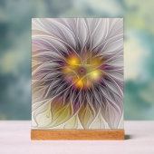 Lumineuze kleurrijke ventilator, Abstract matig fr Acryl Bord (Neutraal)