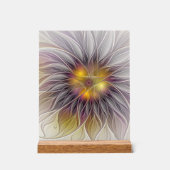 Lumineuze kleurrijke ventilator, Abstract matig fr Acryl Bord (Voorkant)