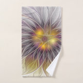 Lumineuze kleurrijke ventilator, Abstract matig fr Bad Handdoek (Handdoek)