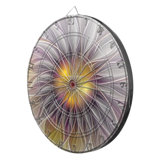 Lumineuze kleurrijke ventilator, Abstract matig fr Dartbord (Voorkant Rechts)