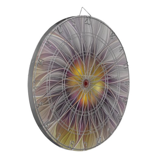 Lumineuze kleurrijke ventilator, Abstract matig fr Dartbord (Voorkant Links)