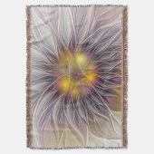 Lumineuze kleurrijke ventilator, Abstract matig fr Deken (Voorkant Verticaal)