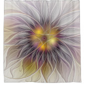 Lumineuze kleurrijke ventilator, Abstract matig fr Douchegordijn (Voorkant)