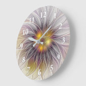 Lumineuze kleurrijke ventilator, Abstract matig fr Grote Klok (Hoek)