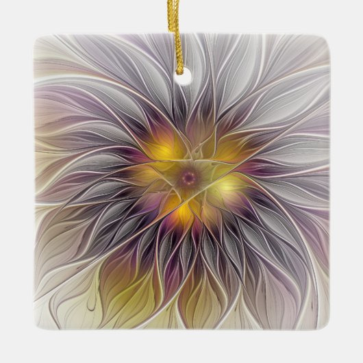 Lumineuze kleurrijke ventilator, Abstract matig fr Keramisch Ornament (Voorkant)