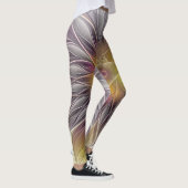 Lumineuze kleurrijke ventilator, Abstract matig fr Leggings (Rechts)