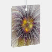 Lumineuze kleurrijke ventilator, Abstract matig fr Metalen Ornament (Voorkant Rechts)