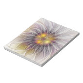 Lumineuze kleurrijke ventilator, Abstract matig fr Notitieblok (Linkerzijde)