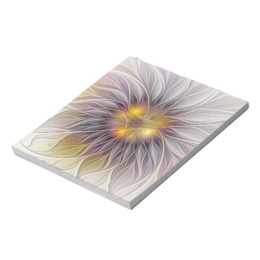 Lumineuze kleurrijke ventilator, Abstract matig fr Notitieblok (Linkerzijde)