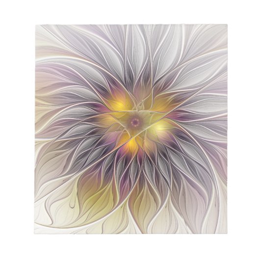 Lumineuze kleurrijke ventilator, Abstract matig fr Notitieblok (Voorkant)