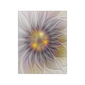 Lumineuze kleurrijke ventilator, Abstract matig fr Notitieblok (Linkerzijde)