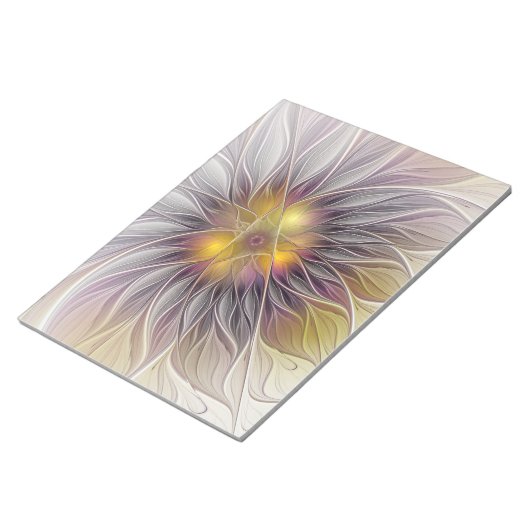 Lumineuze kleurrijke ventilator, Abstract matig fr Notitieblok (Schuin)