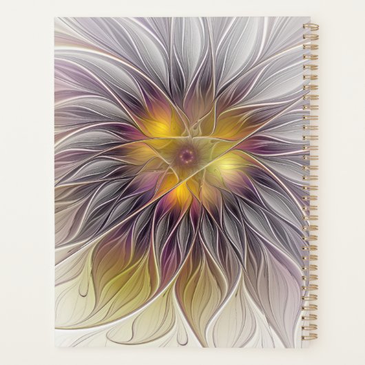 Lumineuze kleurrijke ventilator, Abstract matig fr Planner (Achterkant)