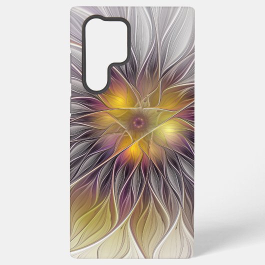 Lumineuze kleurrijke ventilator, Abstract matig fr Samsung Galaxy Hoesje (Achterkant)