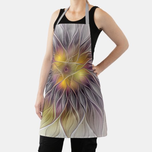 Lumineuze kleurrijke ventilator, Abstract matig fr Schort (Insitu)