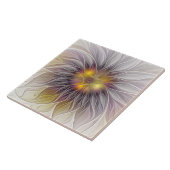 Lumineuze kleurrijke ventilator, Abstract matig fr Tegeltje (Zijkant)