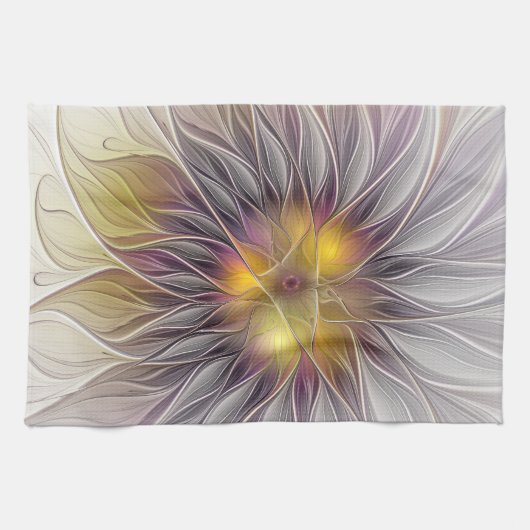 Lumineuze kleurrijke ventilator, Abstract matig fr Theedoek (Horizontaal)