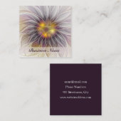 Lumineuze kleurrijke ventilator, Abstract matig fr Vierkante Visitekaartje (Voorkant / Achterkant)