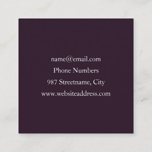 Lumineuze kleurrijke ventilator, Abstract matig fr Vierkante Visitekaartje (Achterkant)