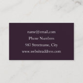 Lumineuze kleurrijke ventilator, Abstract matig fr Visitekaartje (Achterkant)