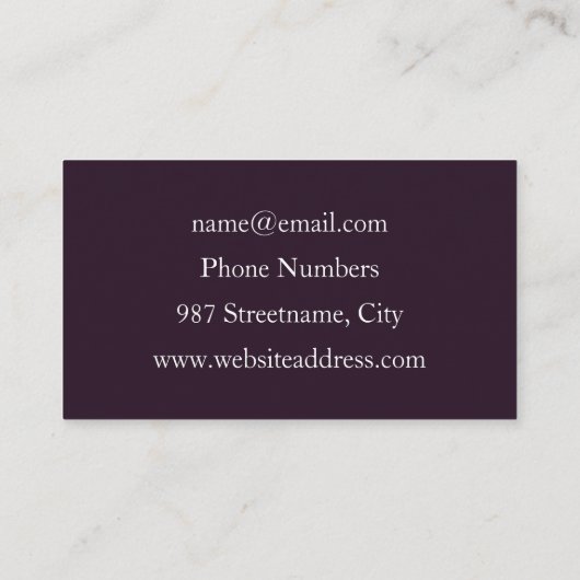 Lumineuze kleurrijke ventilator, Abstract matig fr Visitekaartje (Achterkant)