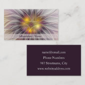 Lumineuze kleurrijke ventilator, Abstract matig fr Visitekaartje (Voorkant / Achterkant)