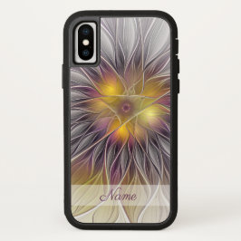 Lumineuze kleurrijke ventilator, Abstracte fractal iPhone 13 Hoesje